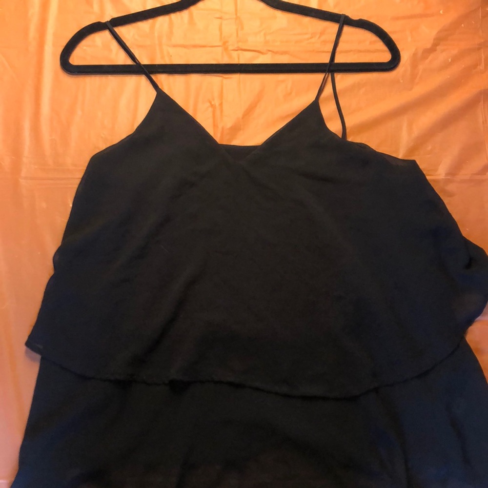 4/$20 - Black two tiered tank